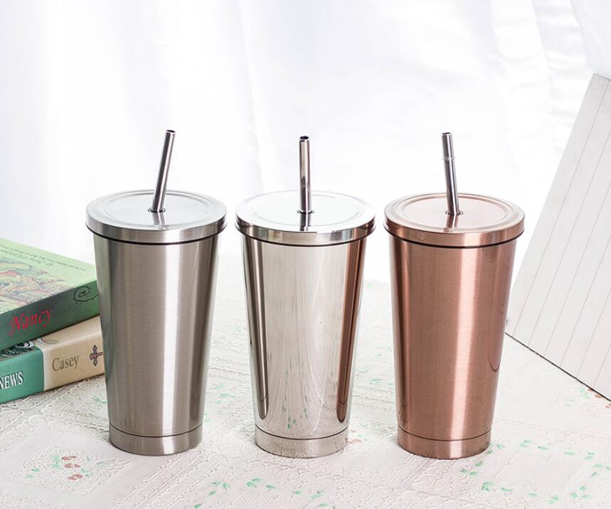 Rose straw flask